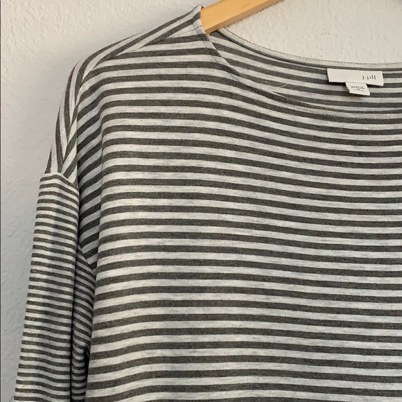 J. JILL Long Sleeve Striped Casual Shift Dress - Picture 10 of 14
